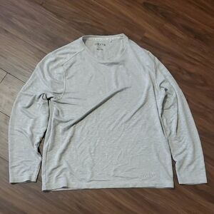 Orvis Men's Long-Sleeve Crewneck Shirt - Light Gray Heather